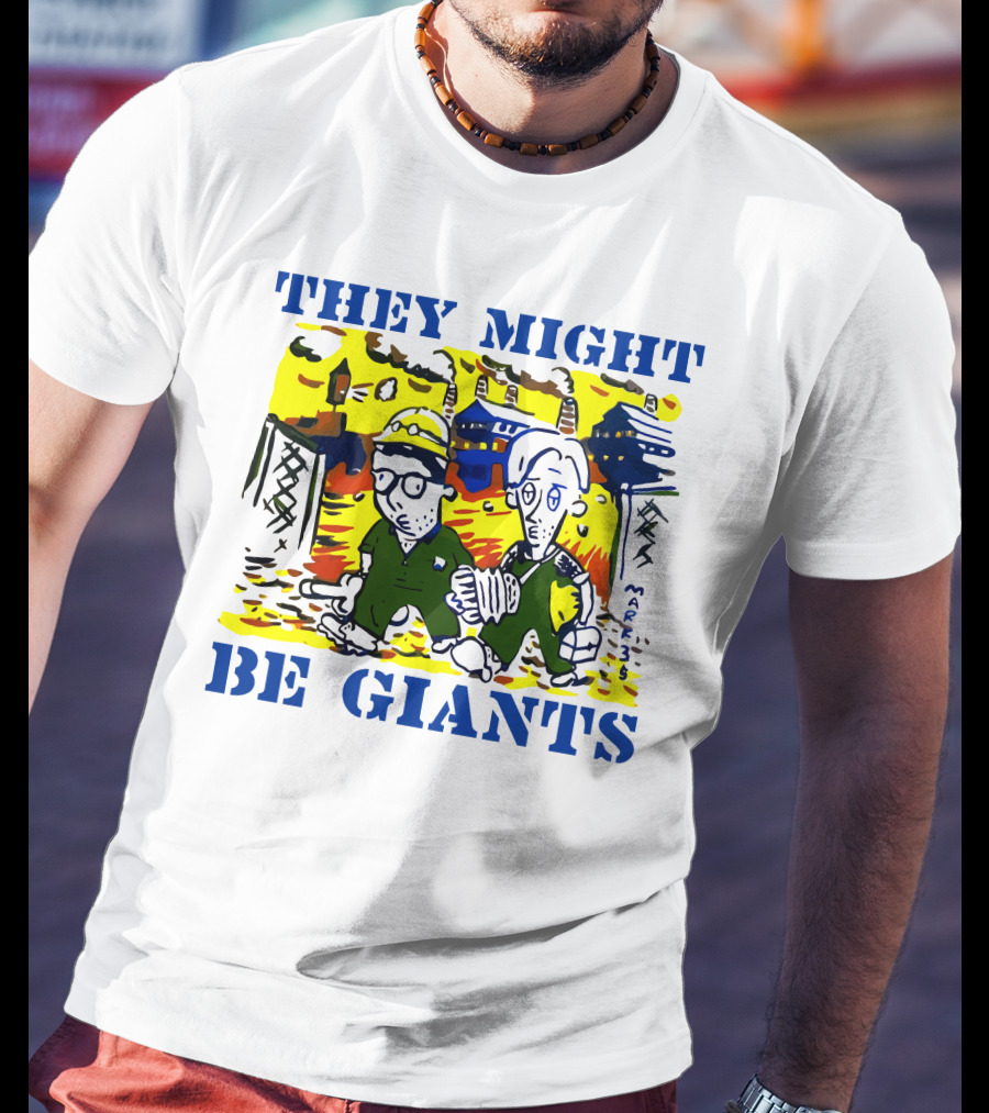They Might Be Giants Comic Duo Factory Scene T-Shirt