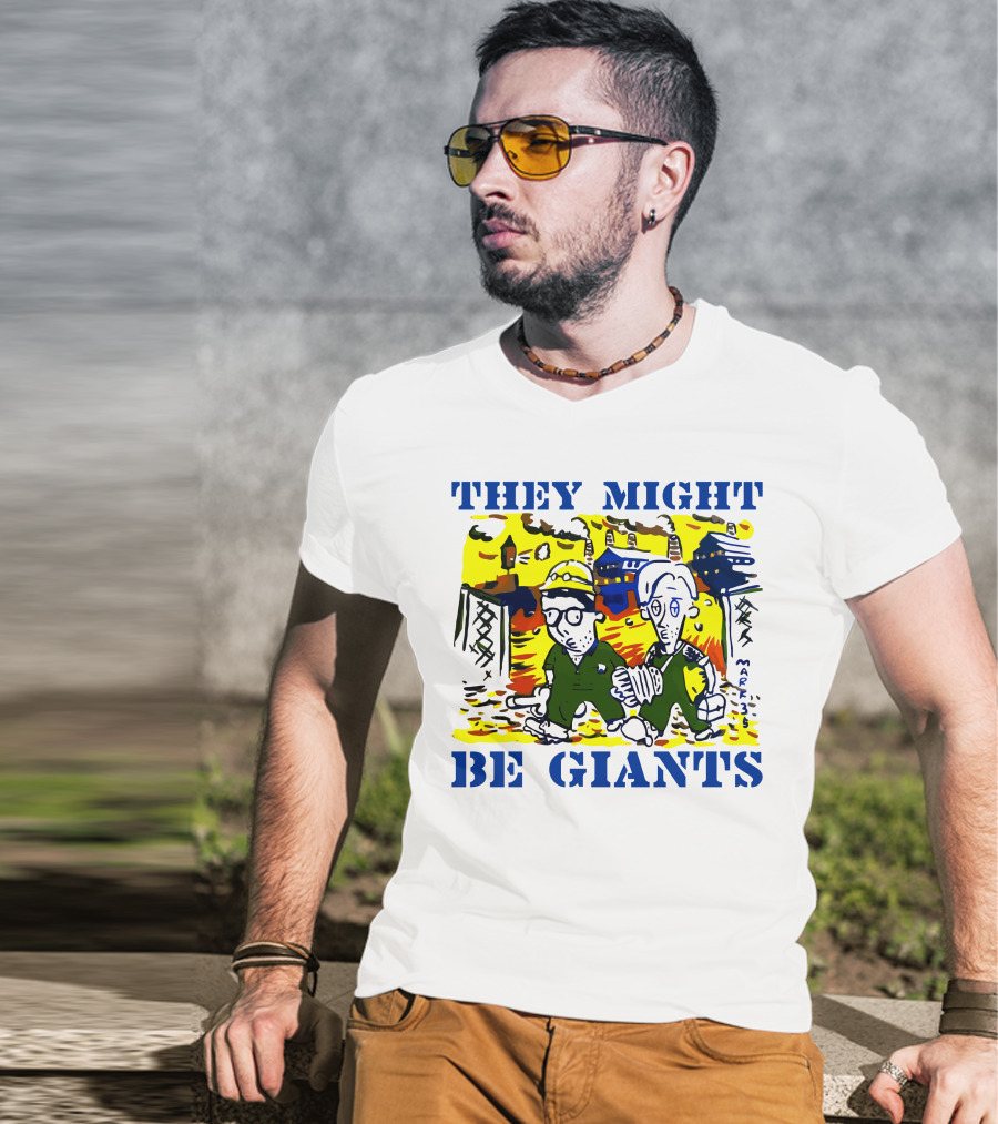 They Might Be Giants Comic Duo Factory Scene T-Shirt