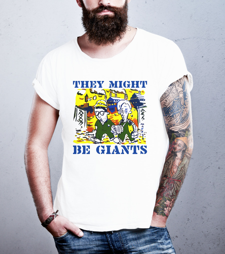 They Might Be Giants Comic Duo Factory Scene T-Shirt