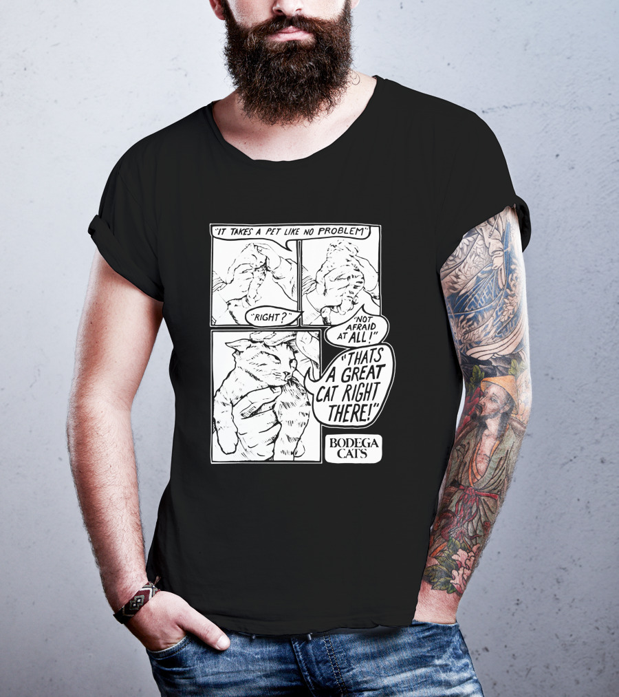 Bodega Cats That's A Great Cat Right There Comic Strip T-Shirt