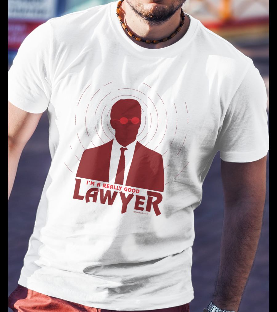 I'm A Really Good Lawyer Silhouette Red Sunglasses T-Shirt