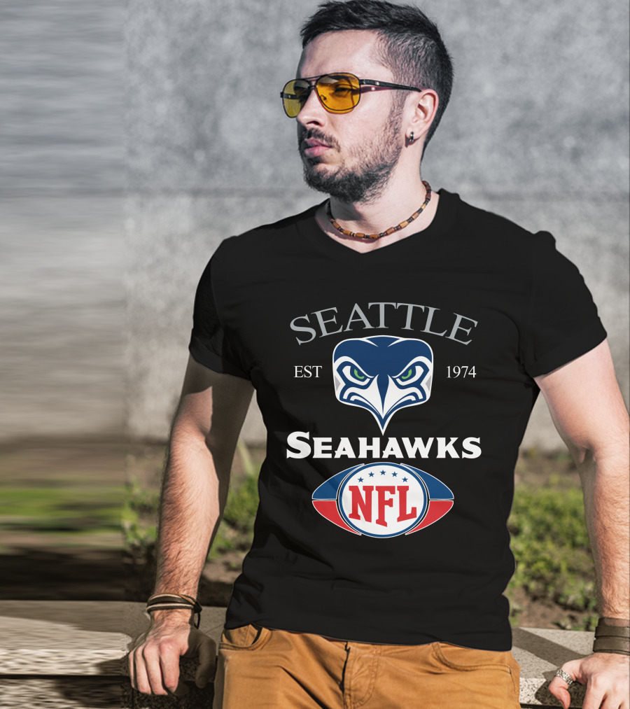 Seattle Seahawks 14 Est 1974 Nfl T-Shirt