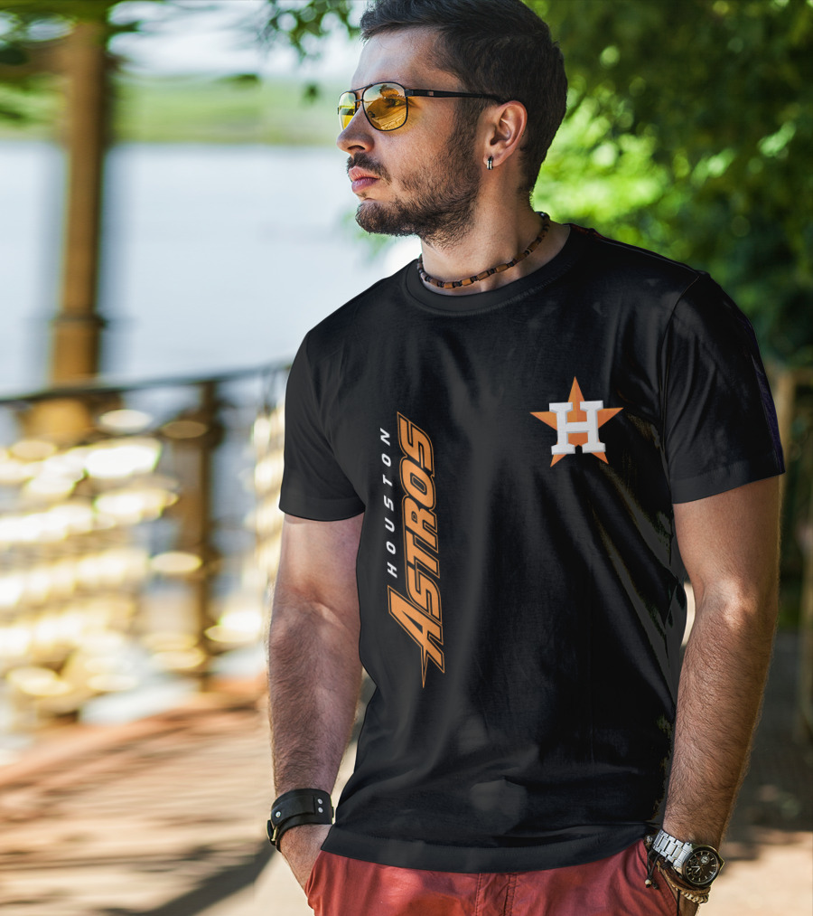 Houston Astros Mlb Team Logo H Star T-Shirt