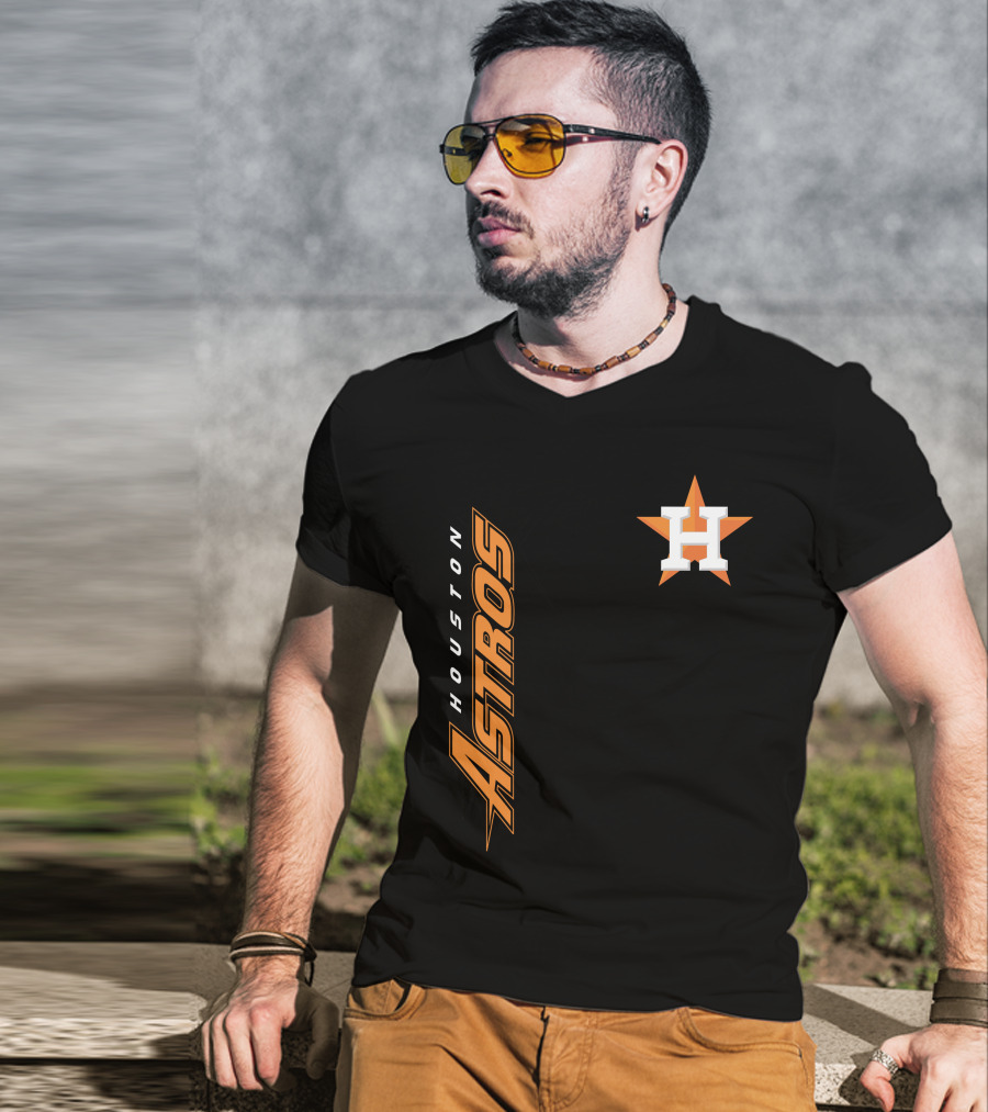 Houston Astros Mlb Team Logo H Star T-Shirt