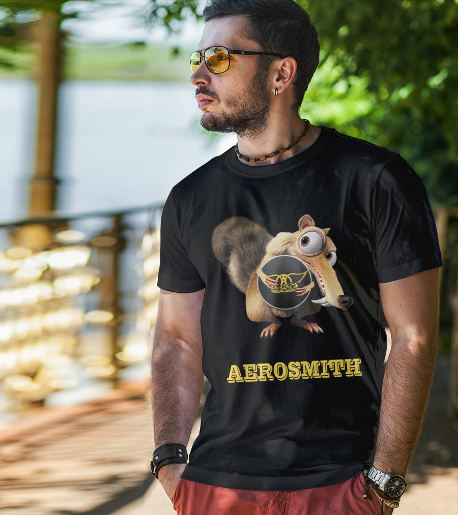 Aerosmith Ice Age Scrat T-Shirt