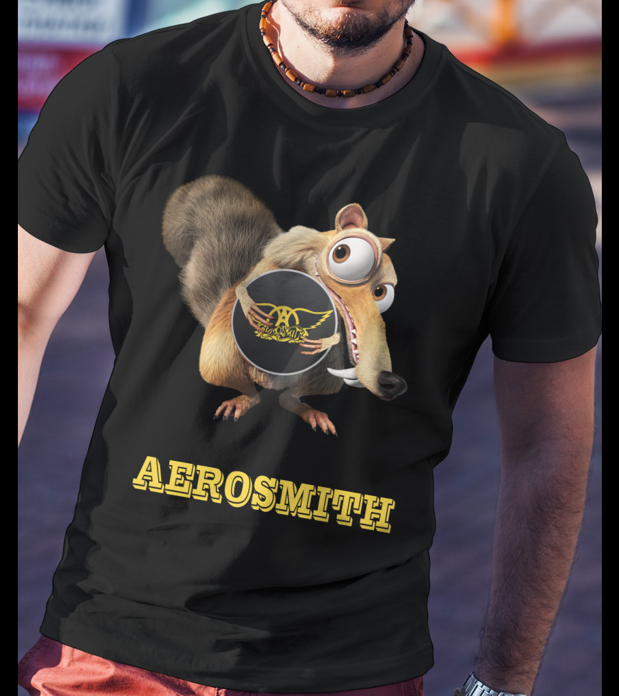 Aerosmith Ice Age Scrat T-Shirt