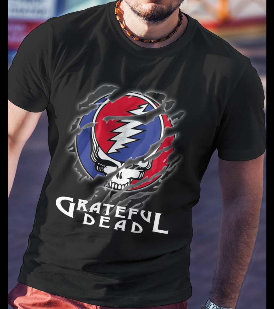 Grateful Dead Steal Your Face Skull Lightning Bolt Logo T-Shirt