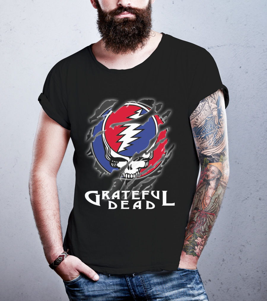 Grateful Dead Steal Your Face Skull Lightning Bolt Logo T-Shirt