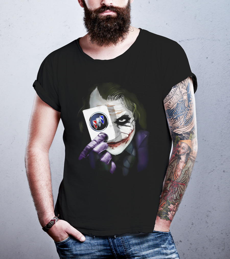 Joker Holding Buick Logo Card T-Shirt