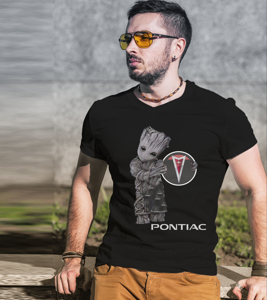 Pontiac Logo Groot Character Fusion T-Shirt