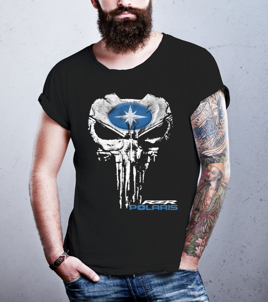Rzr 06 Polaris Star Emblem Skull T-Shirt