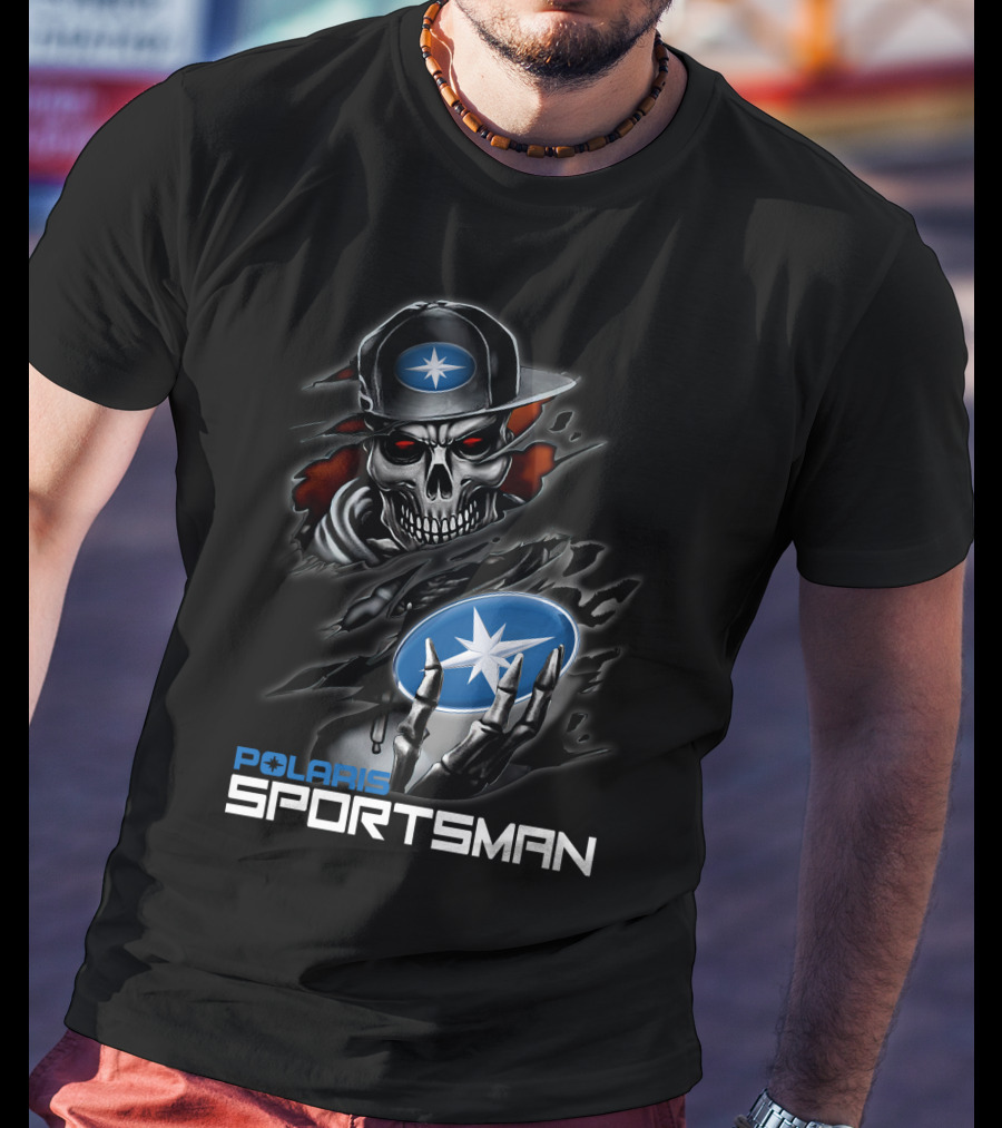 Polaris Sportsman Skull And Star T-Shirt