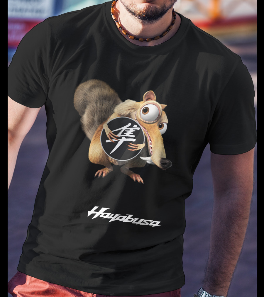 Hayabusa 02 Scrat Holding Iconic Symbol T-Shirt