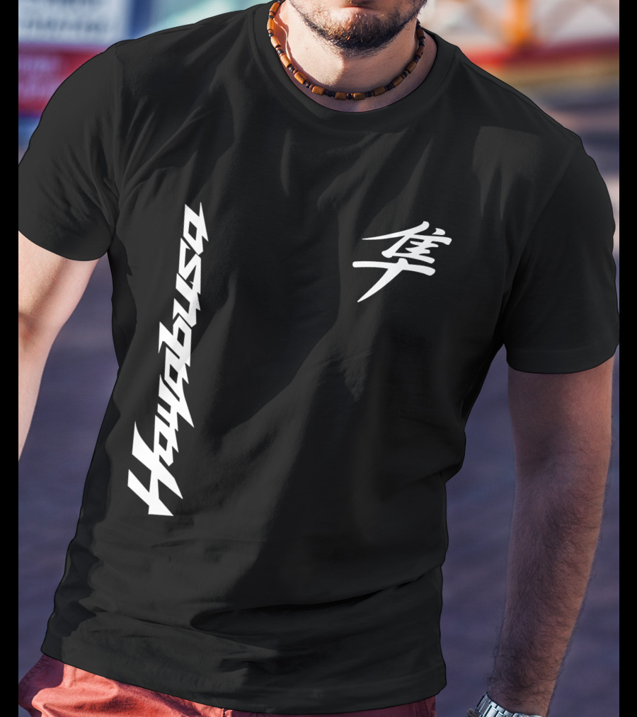 Hayabusa 01 Japanese Kanji Moto Racing T-Shirt