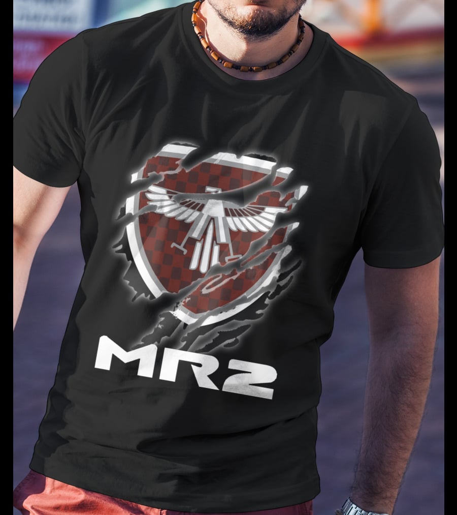 Toyota Mr2 Checker Shield Eagle Rip T-Shirt