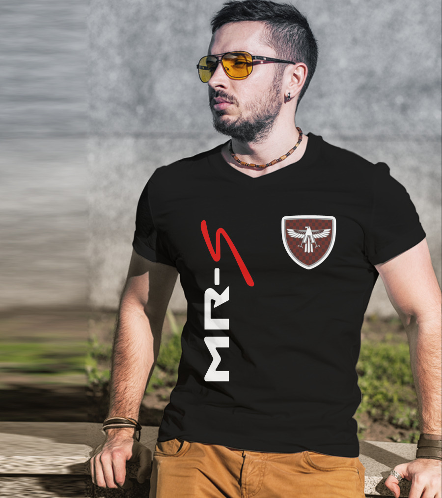 Mr-S Toyota Racing Logo With Red Stylized Text And Eagle Badge T-Shirt