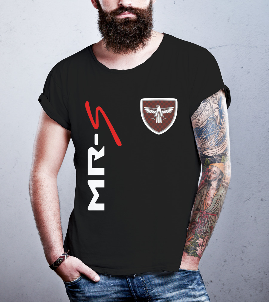 Mr-S Toyota Racing Logo With Red Stylized Text And Eagle Badge T-Shirt