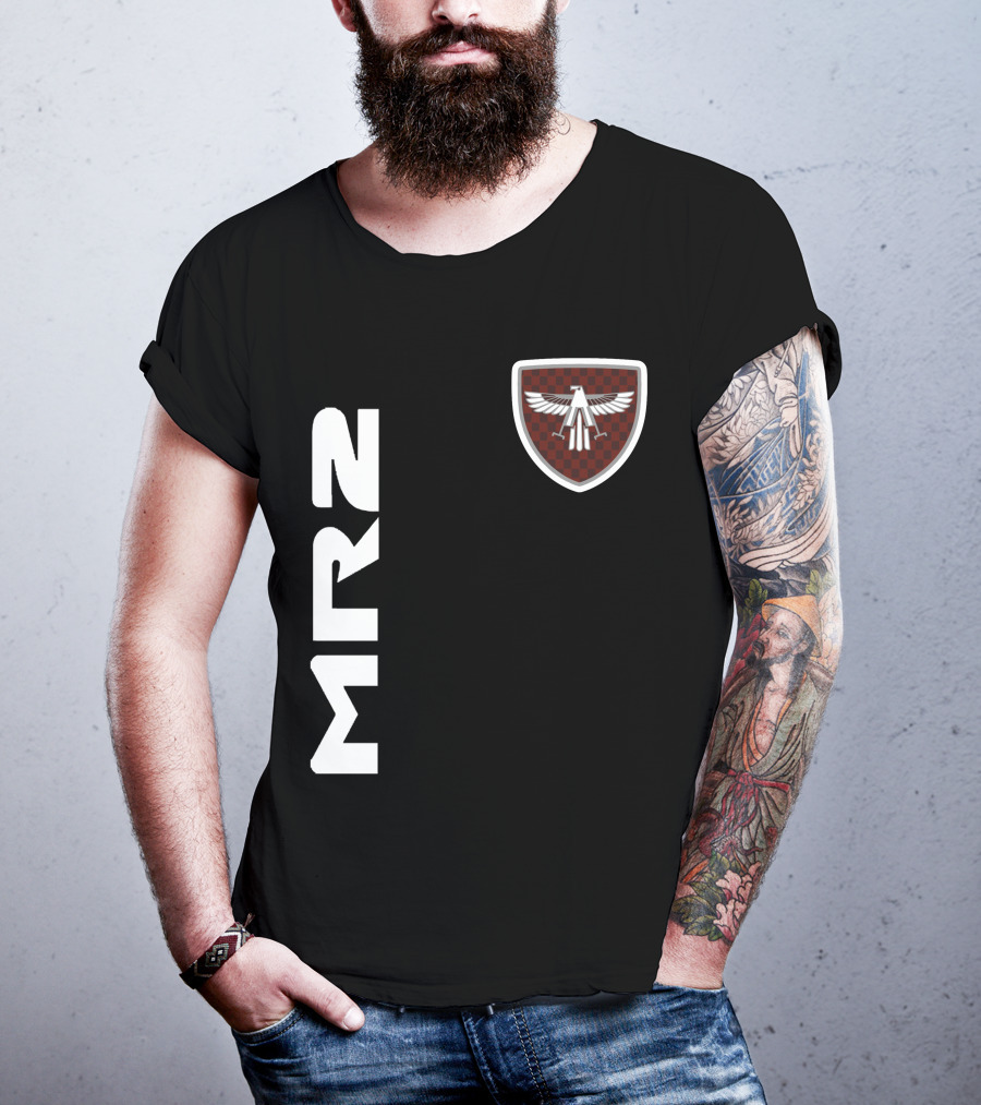 Mr2 03 Eagle Emblem Racing Checkerboard Crest T-Shirt