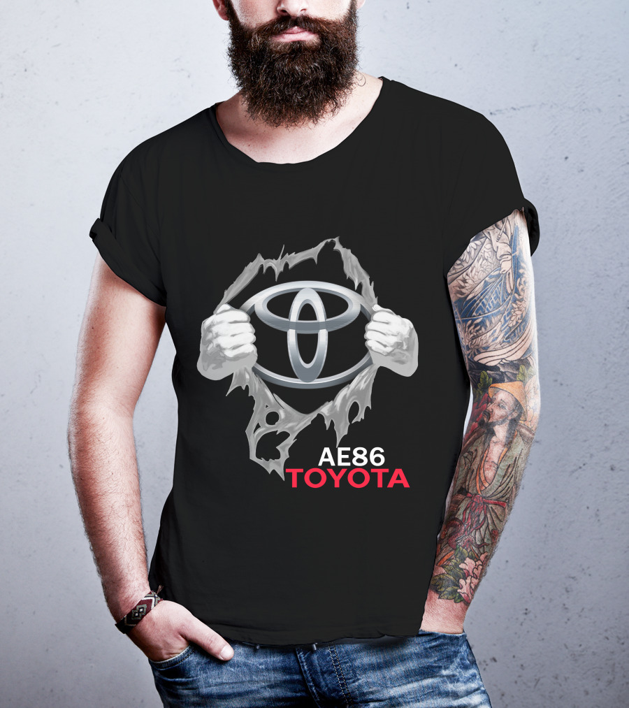 Ae86 Toyota Logo Ripped T-Shirt