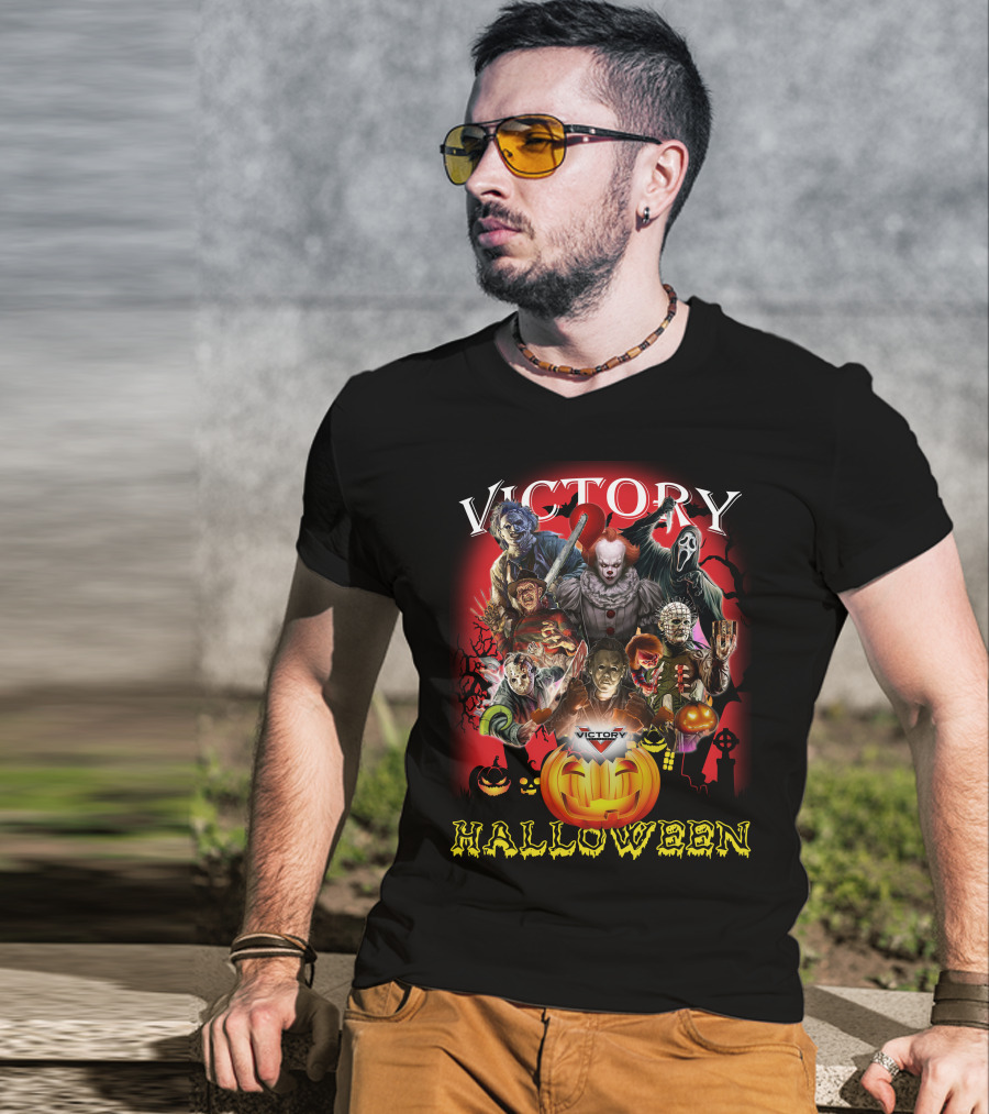 Victory Halloween Horror Movie Icons T-Shirt