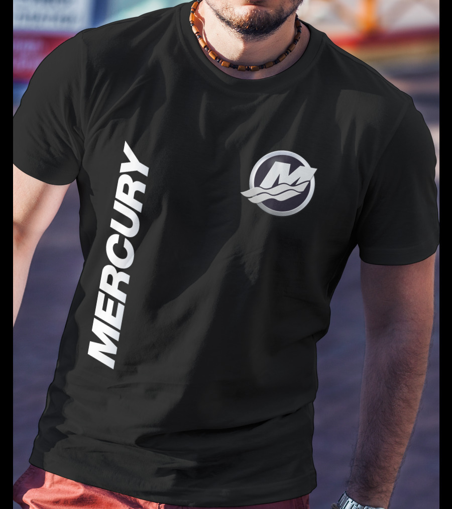 Mercury Marine 07 Logo With Stylized M And Waves T-Shirt
