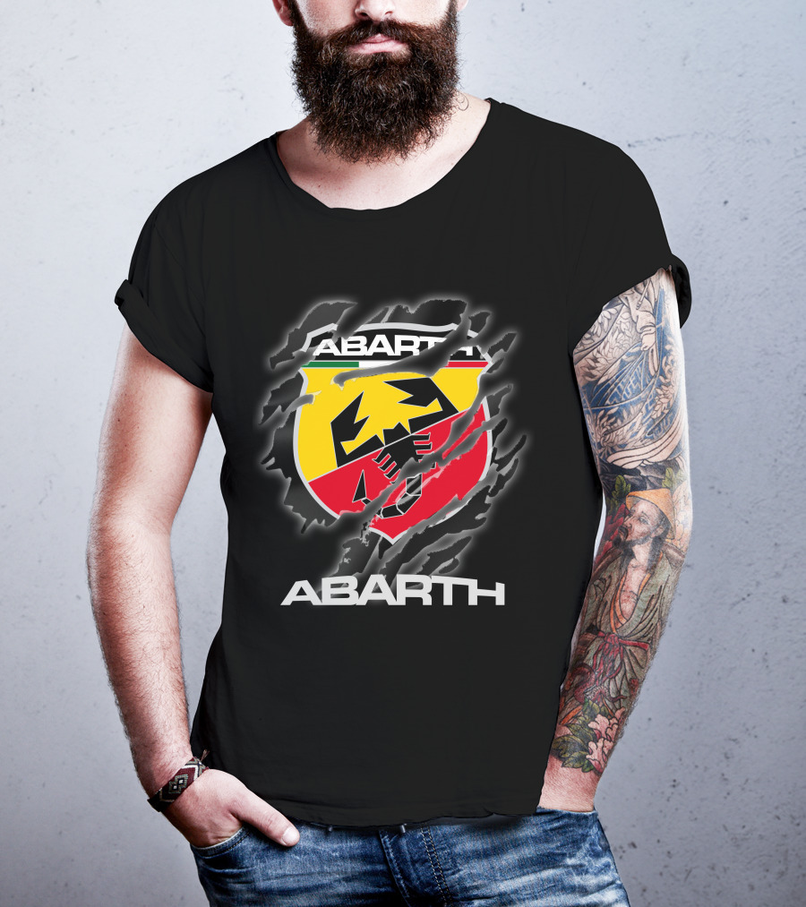 Abarth Logo Torn Claw Marks Racing T-Shirt