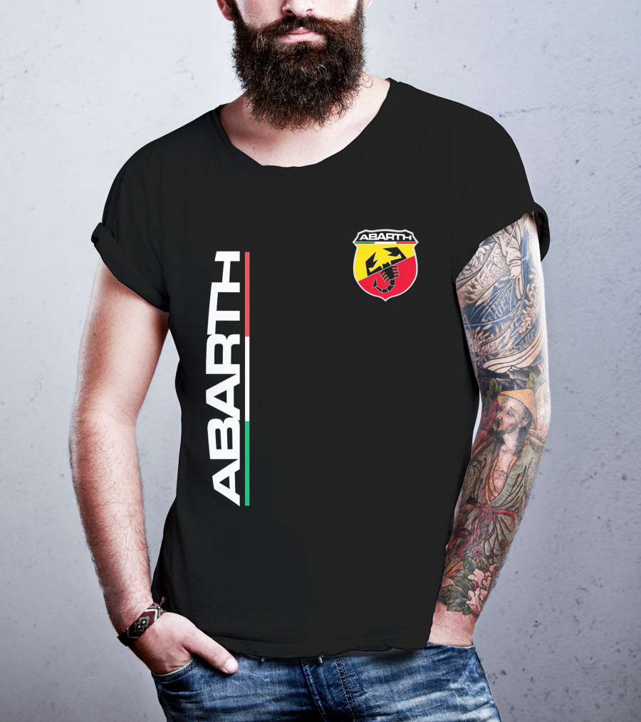 Abarth Logo With Italian Flag Colors And Scorpion T-Shirt