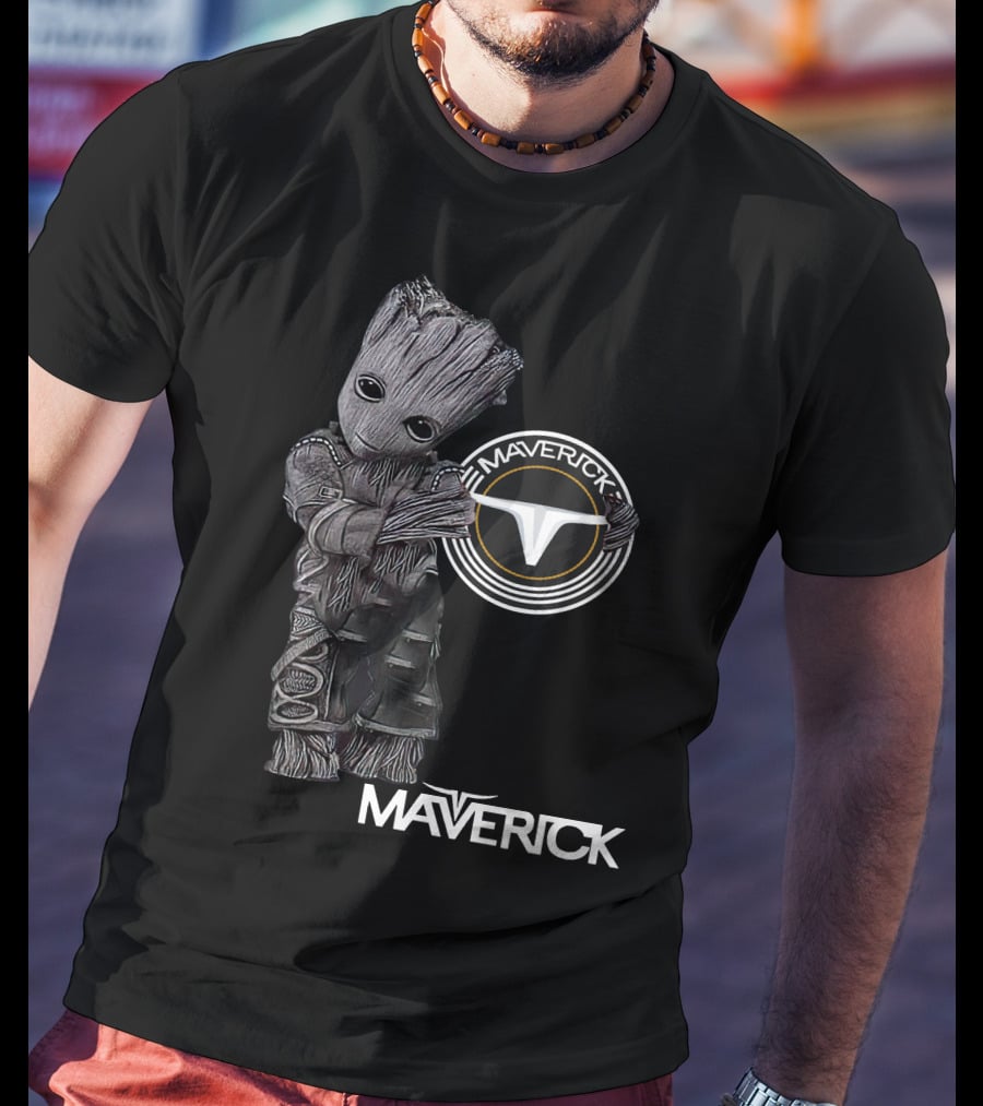 Maverick 06 Groot Character With Tesla-Inspired T-Shirt