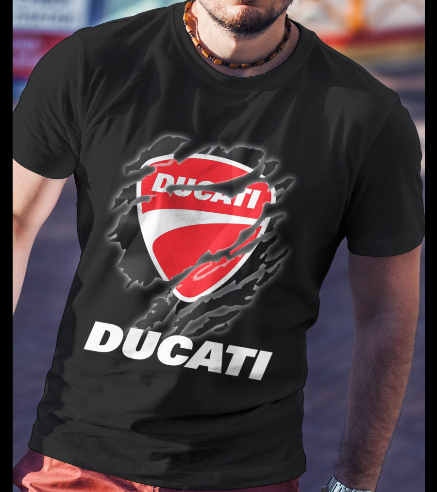 Ducati Logo Red Shield Moto Enthusiast T-Shirt