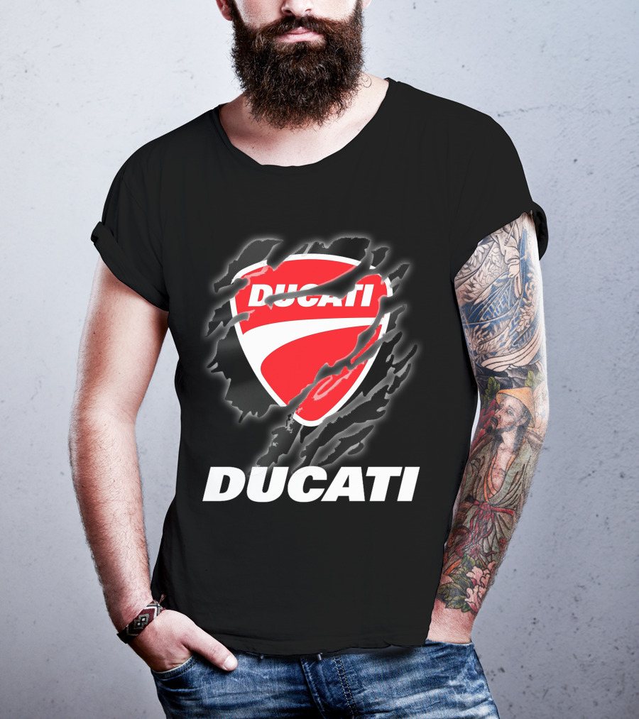 Ducati Logo Red Shield Moto Enthusiast T-Shirt