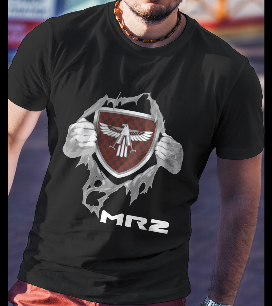 Mr2 Red Checkered Shield With Winged Eagle T-Shirt