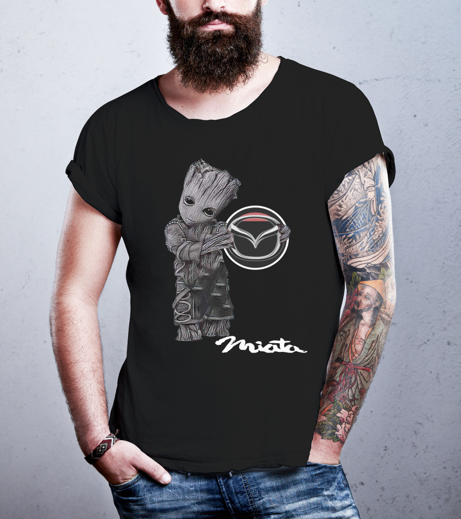 Miata 08 Groot Holding Mazda T-Shirt