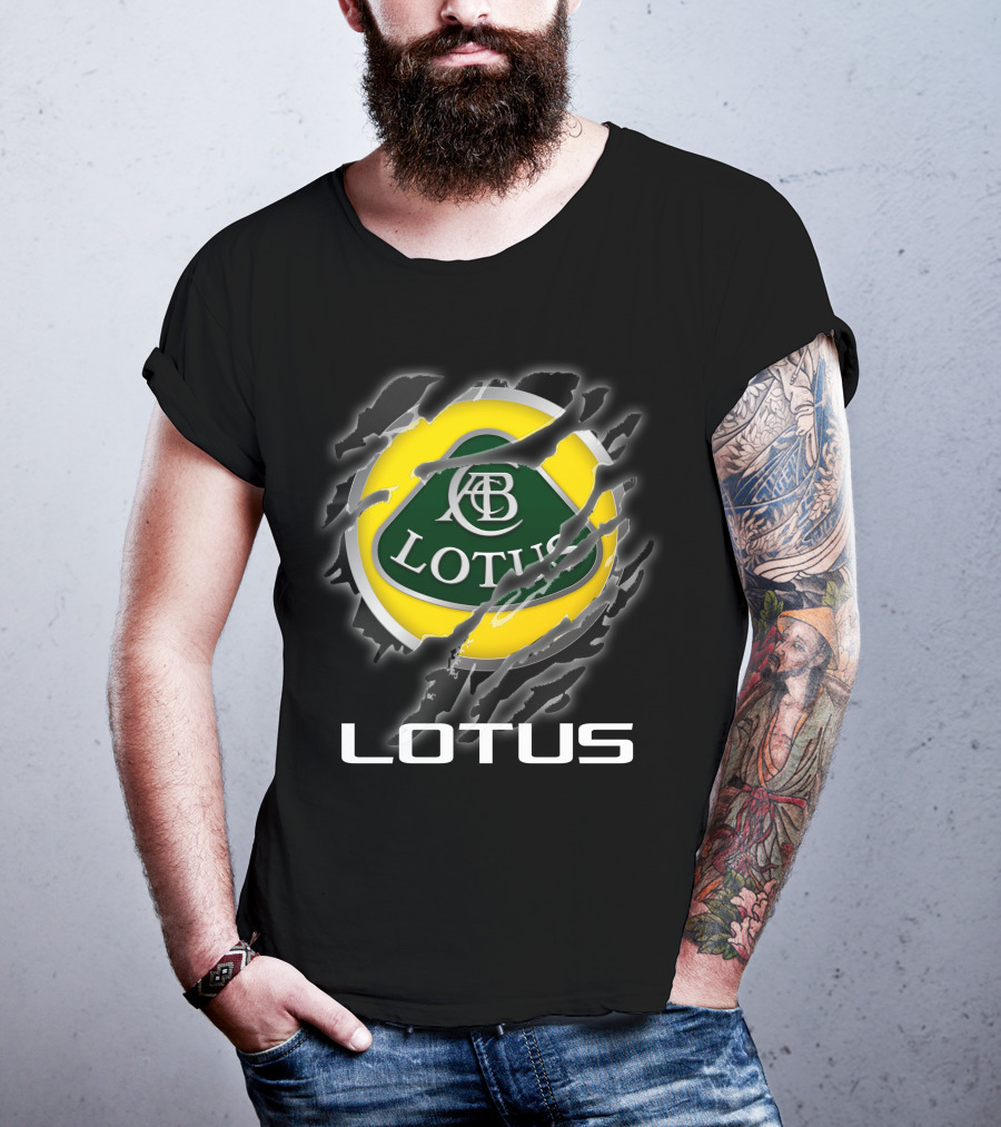 Lotus Abc Emblem Ripped Claw T-Shirt