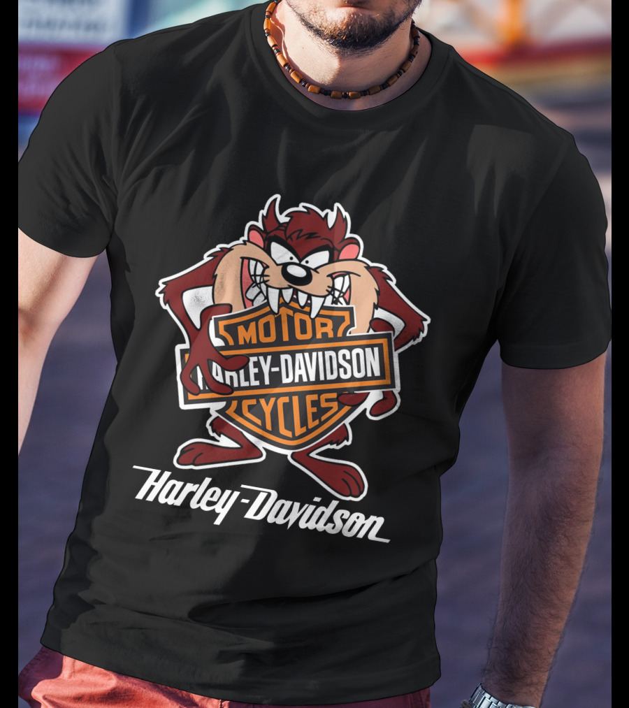 Harley Davidson Motorcycles Taz Looney Tunes T-Shirt