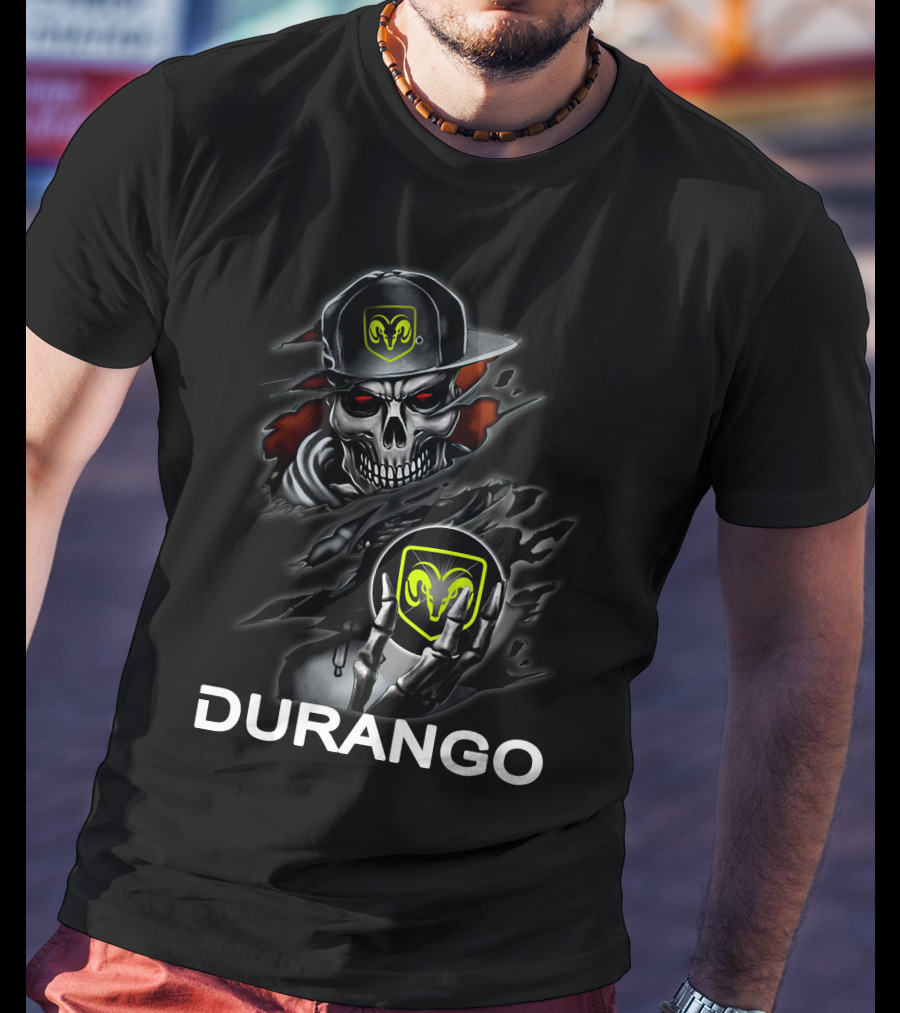Ram Durango Skull In Cap T-Shirt