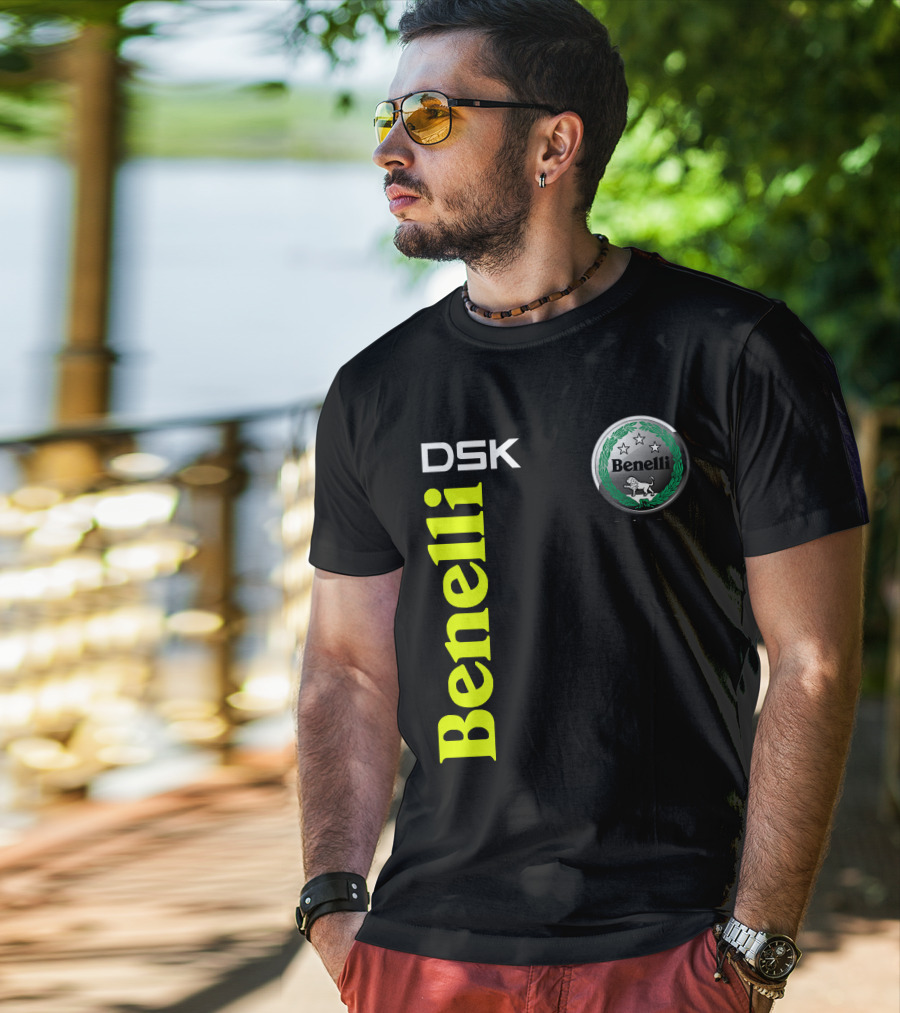 Benelli Dsk Logo With Emblem And Stars T-Shirt
