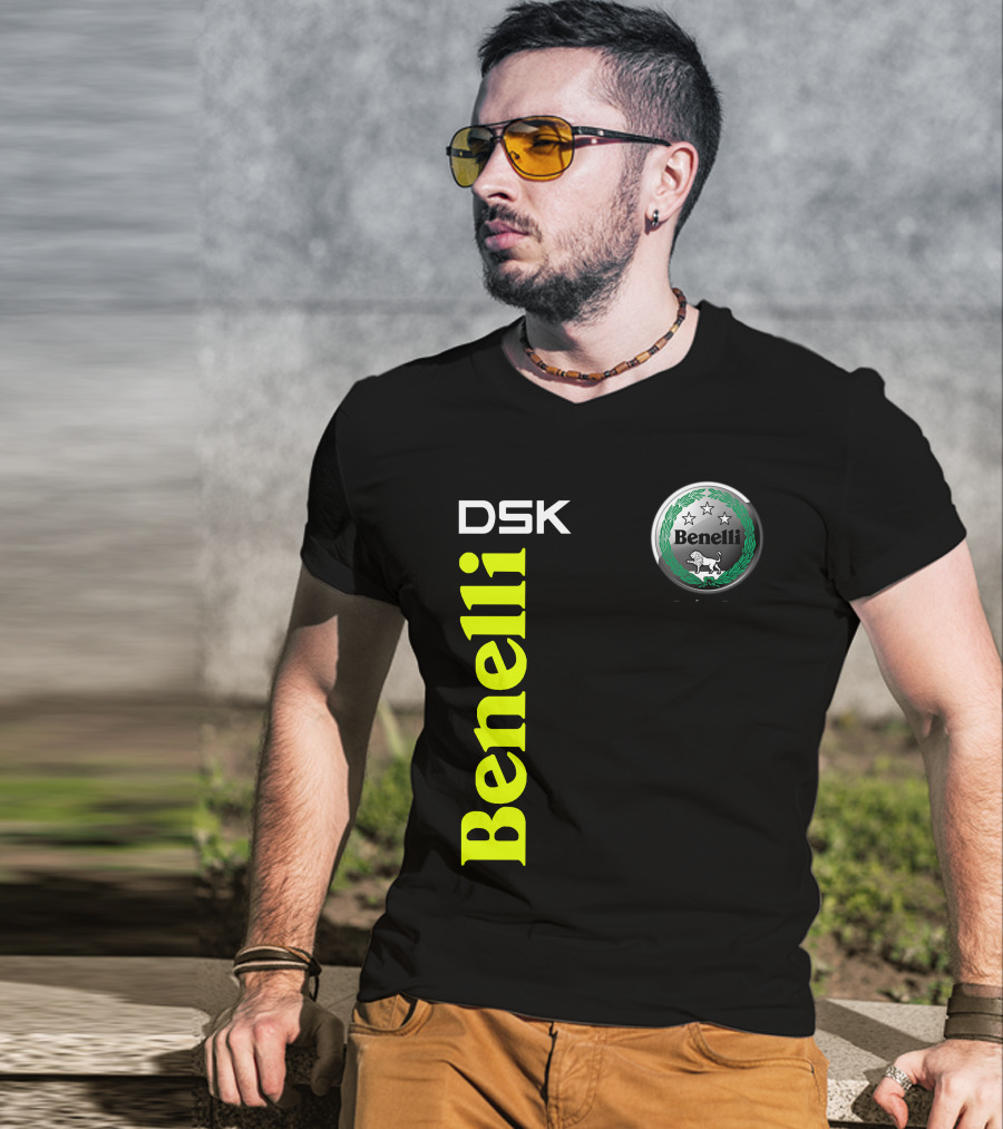 Benelli Dsk Logo With Emblem And Stars T-Shirt
