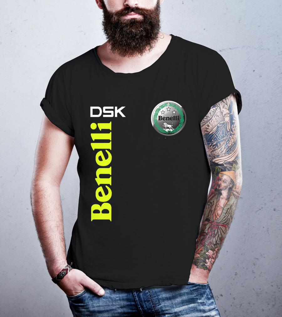 Benelli Dsk Logo With Emblem And Stars T-Shirt