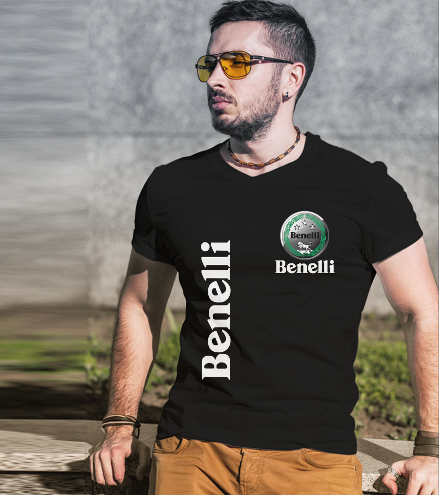 Benelli Logo With Stars Lion T-Shirt