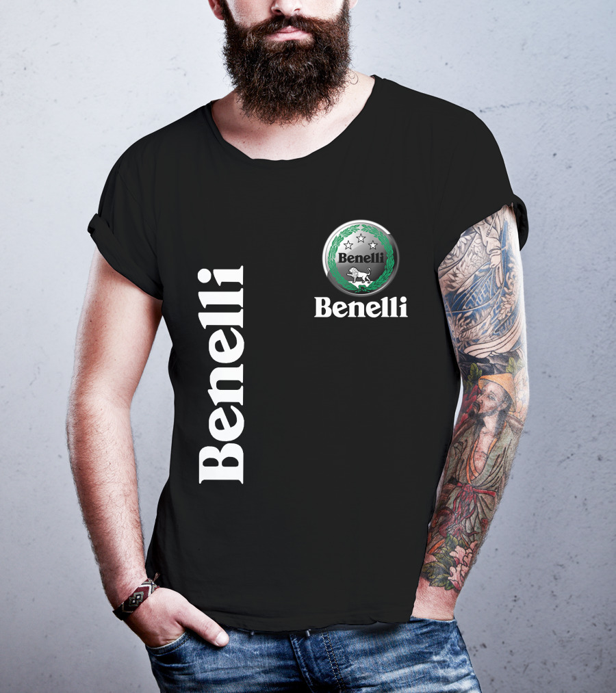 Benelli Logo With Stars Lion T-Shirt