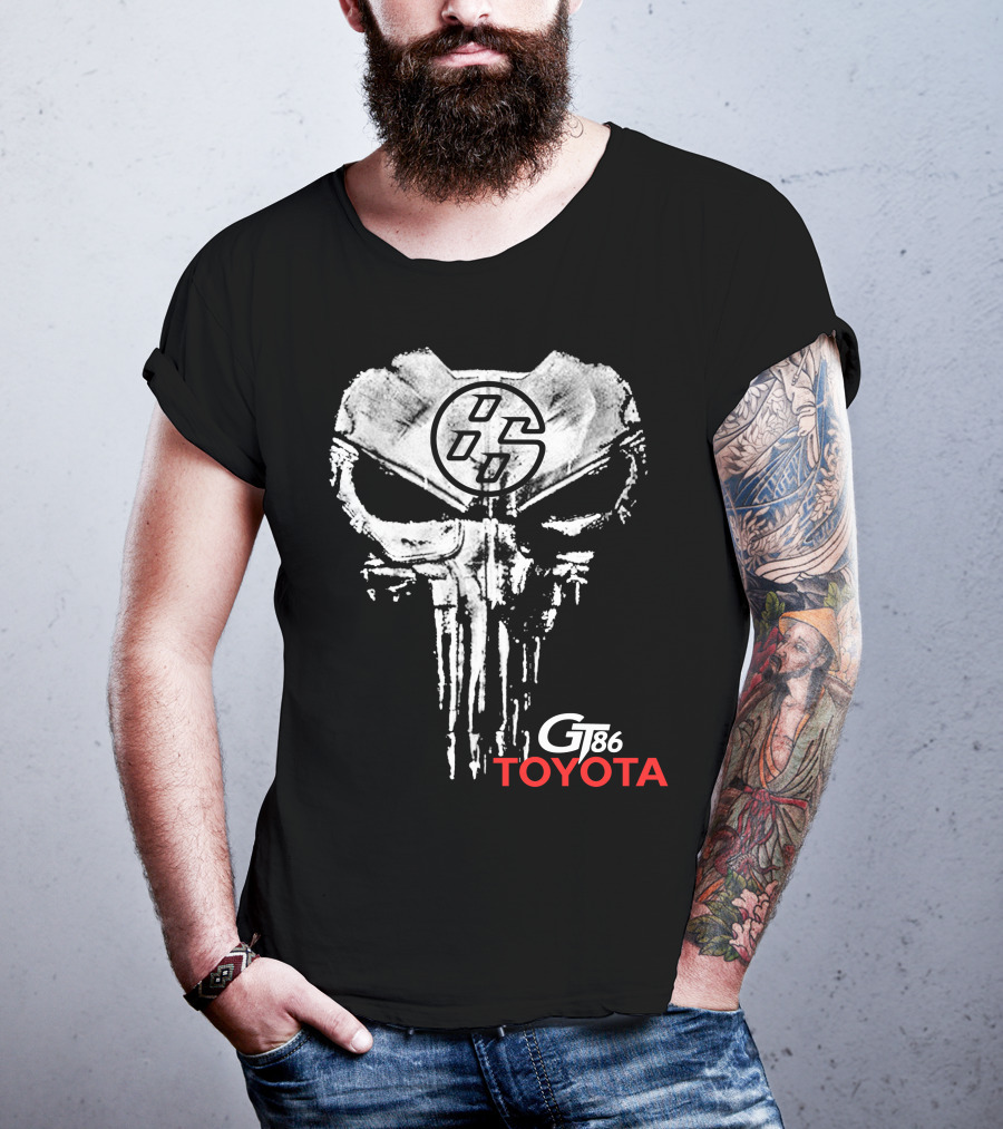 Gt86 Toyota Punisher Skull T-Shirt