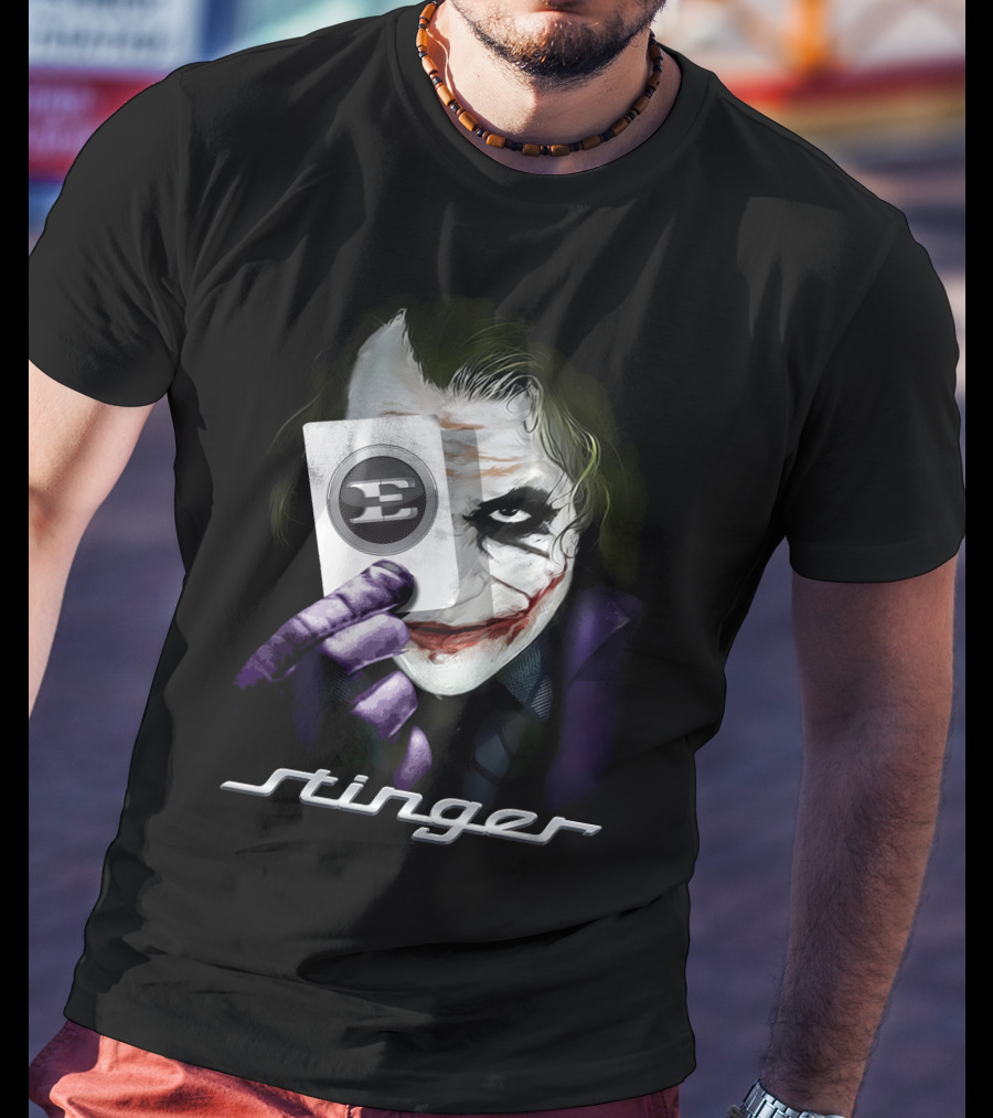 Stinger Joker Playing Card Face T-Shirt
