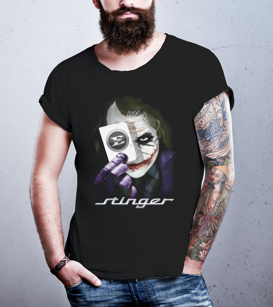 Stinger Joker Playing Card Face T-Shirt
