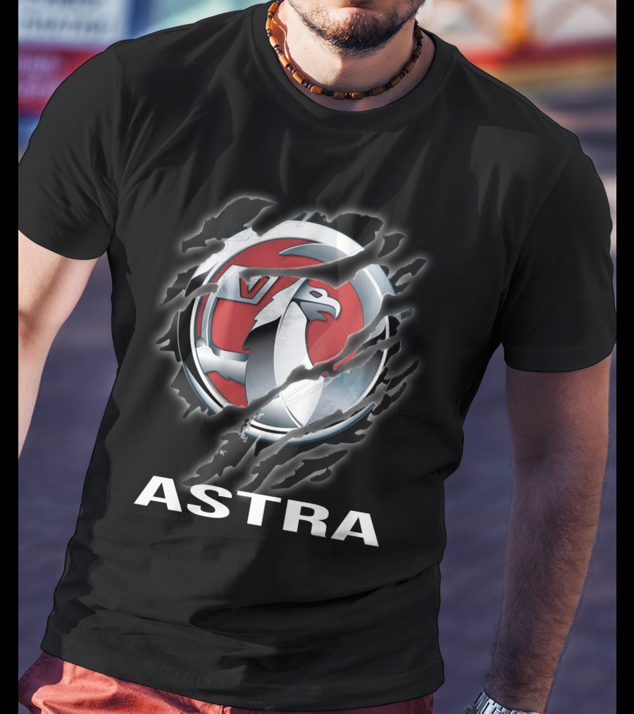 Astra Vauxhall Logo Claw Scratch T-Shirt