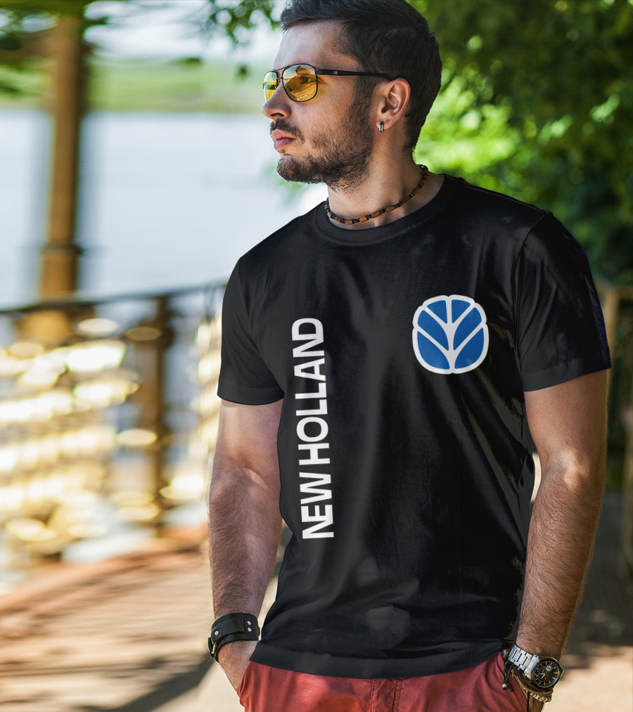 New Holland 12 Logo Blue T-Shirt