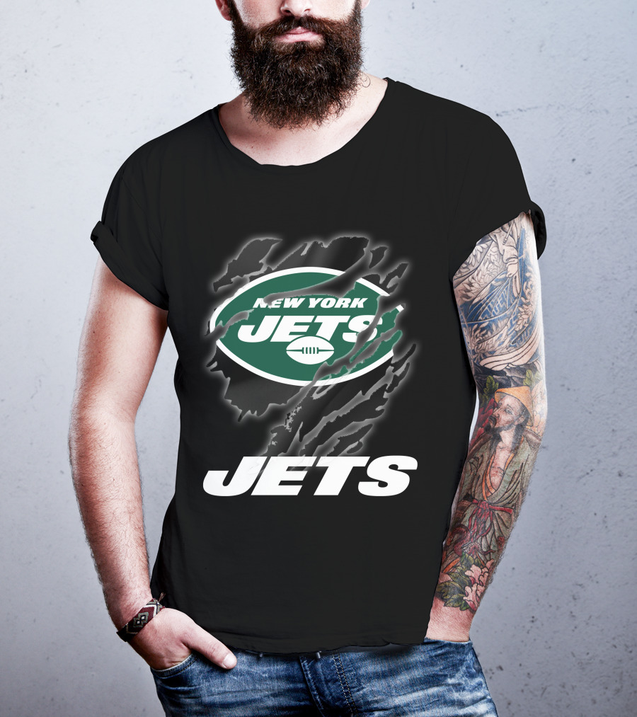 New York Jets Logo With Bold Graphics And T-Shirt