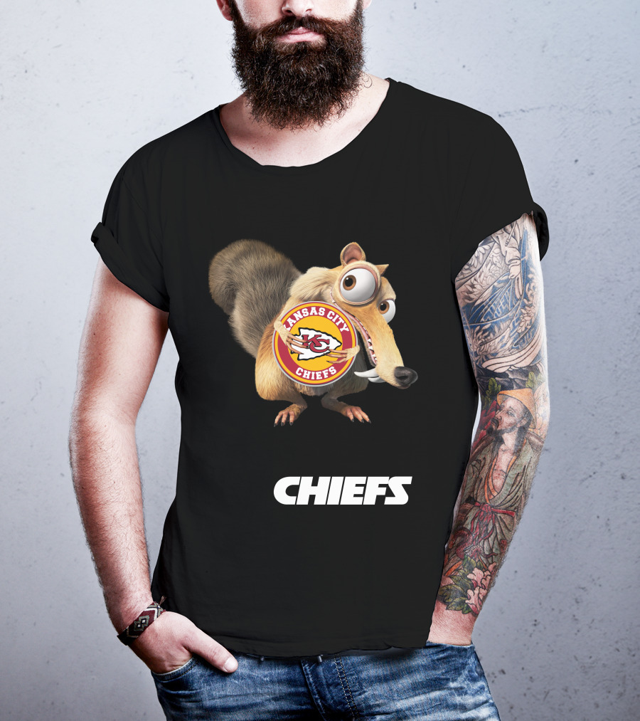 Kansas City Chiefs Mascot Logo With Character Chiefs T-Shirt