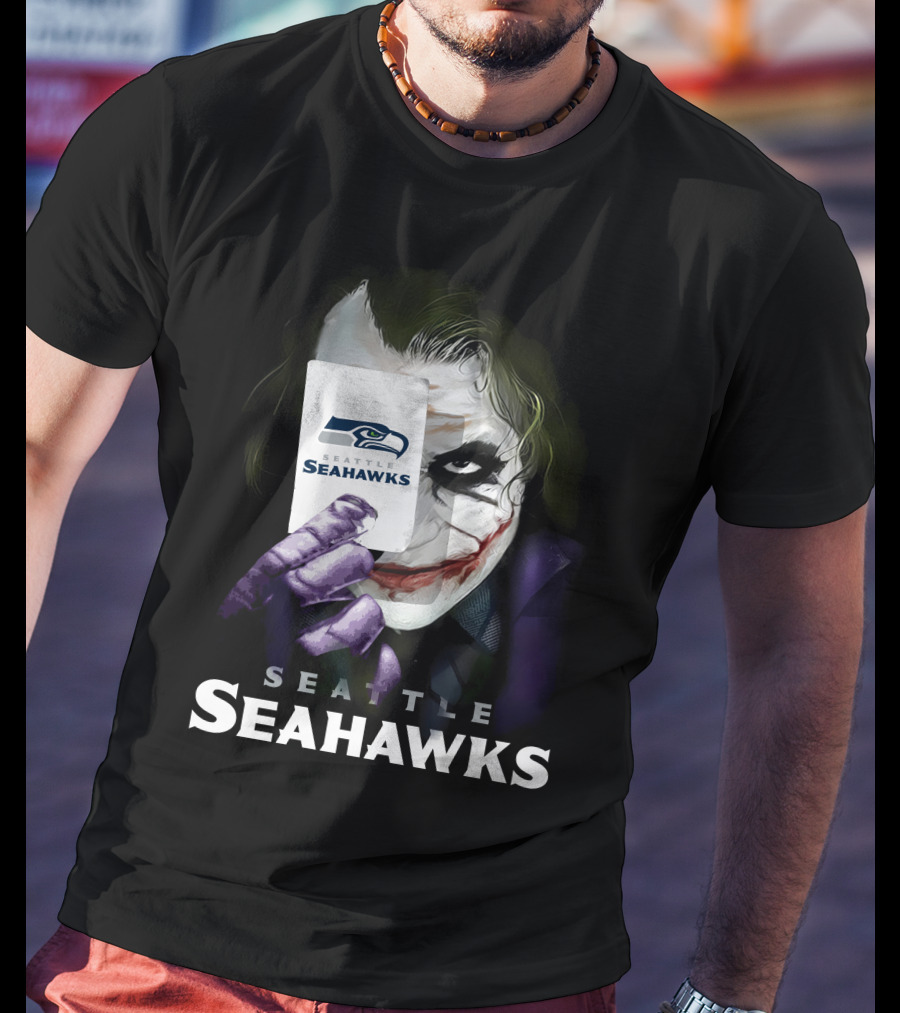 Seattle Seahawks Joker Card T-Shirt