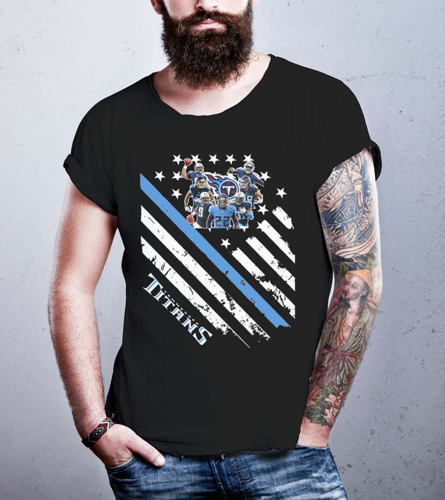 Titans 06 Nfl Team Stars And Stripes T-Shirt