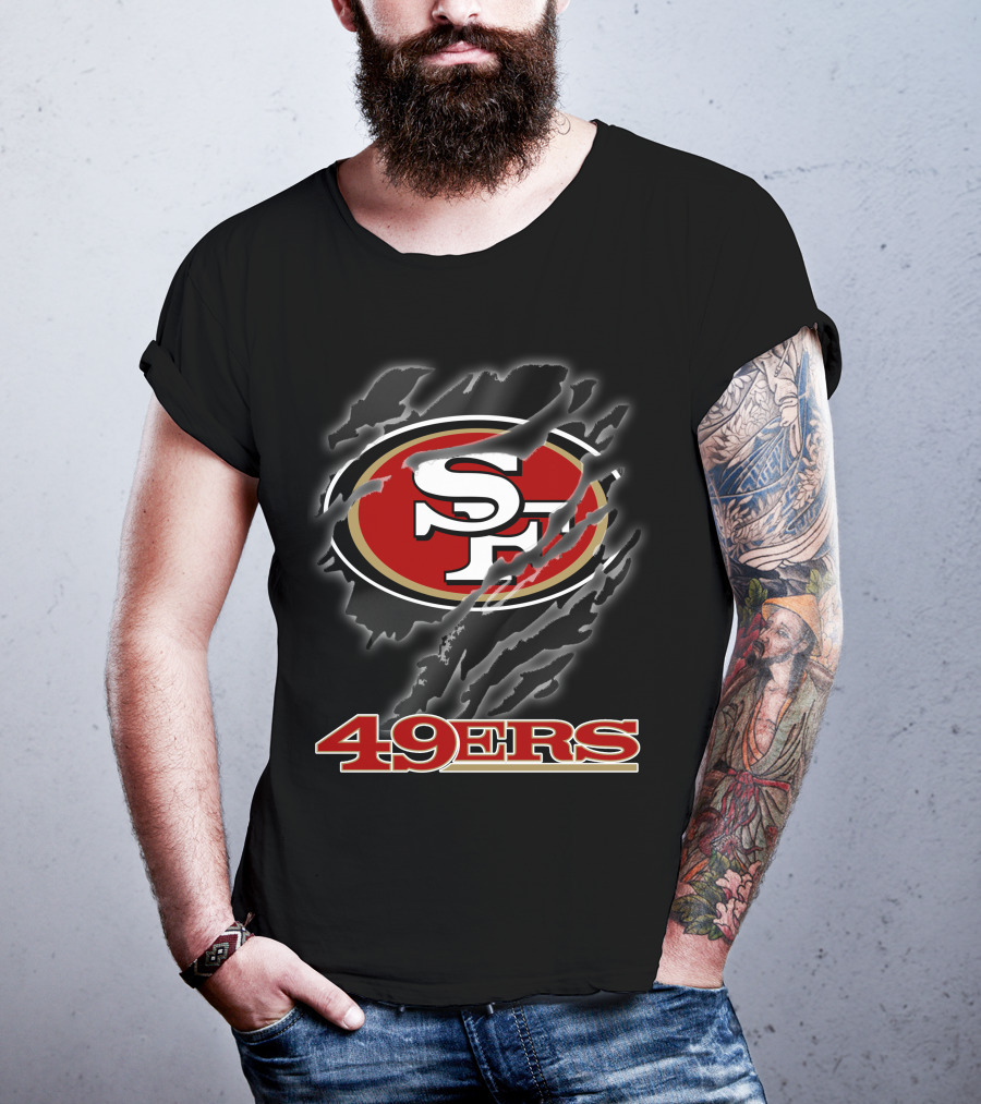 49ers Sf Logo Claw Marks T-Shirt